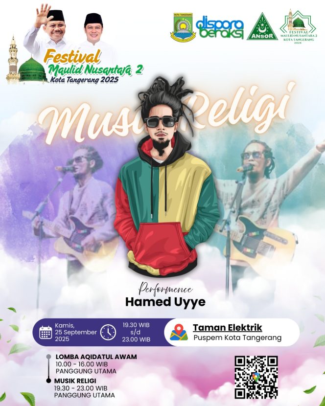 
					Kamis Malam Ini, Hamed Uye Tampil di Festival Maulid Nusantara II Kota Tangerang