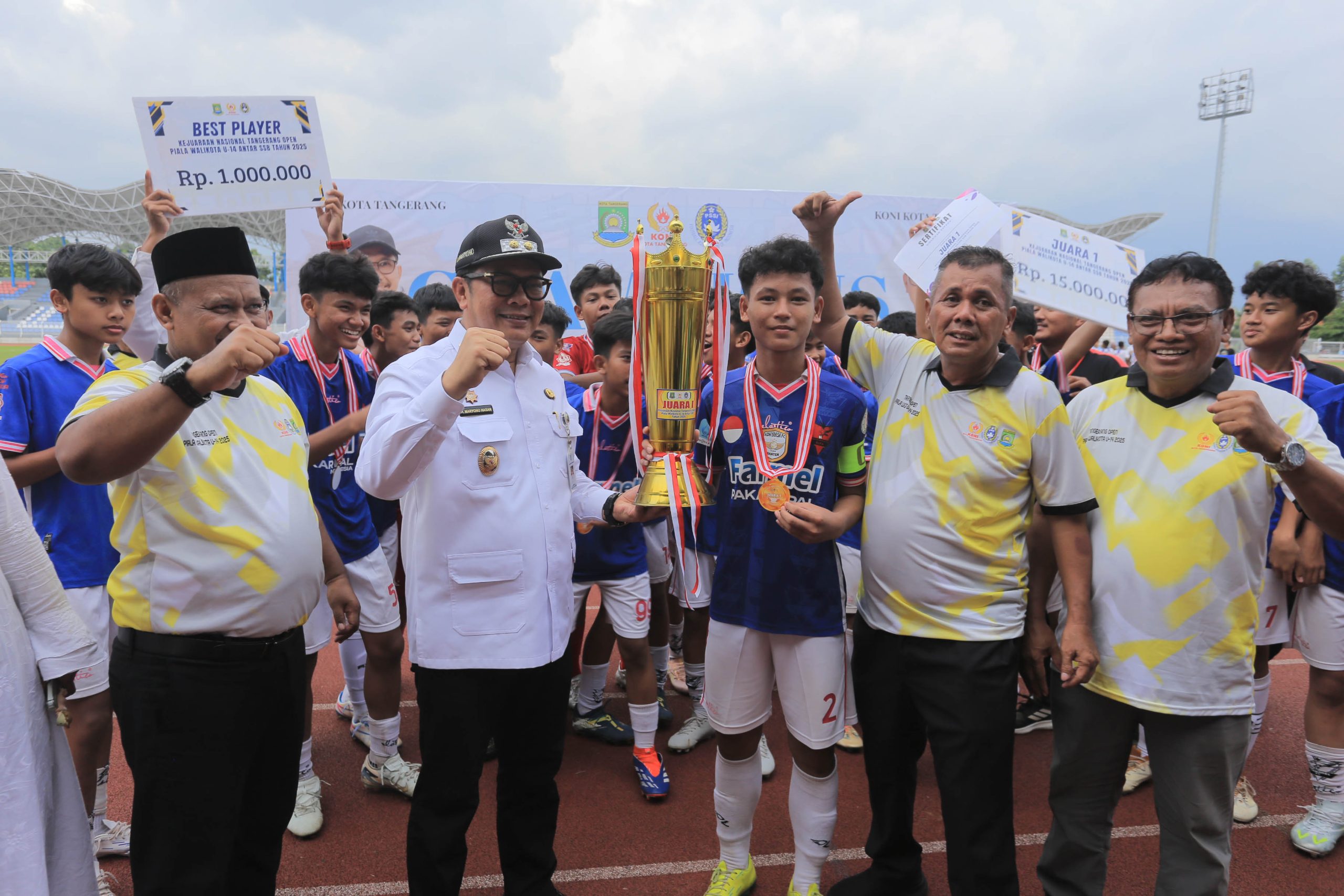 SSB Farmel Juara Tangerang Open Piala Walikota U-14