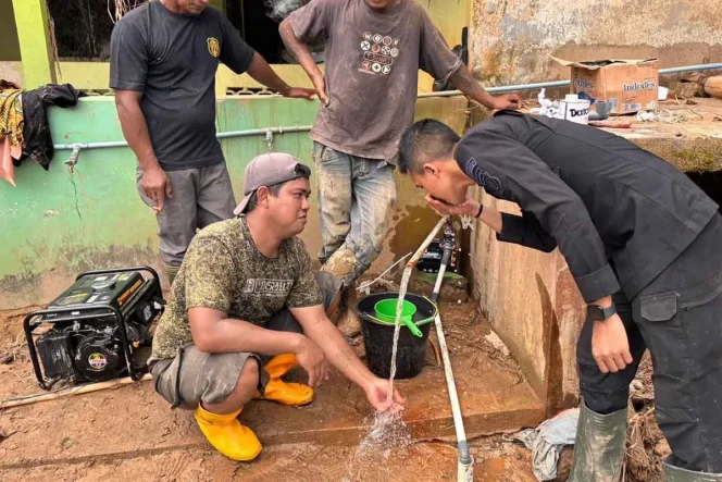 
					Pasok Air Bersih di Aceh Tamiang, BNPB Gali Sumur Air Bersih