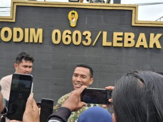 Keterangan foto : Dandim 0603 Lebak Letkol I Gede Mahendra Subrata, Sabtu (21/2/2026)