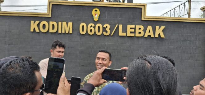 
					Keterangan foto : Dandim 0603 Lebak Letkol I Gede Mahendra Subrata, Sabtu (21/2/2026)