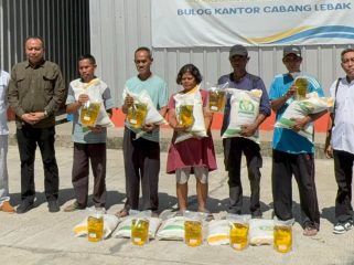 Perum Bulog Regional Lebak-Pandeglang kembali gencar menyalurkan bantuan pangan kepada masyarakat di Kabupaten Lebak dan Pandeglang