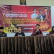 Keterangan foto : Puluhan aktivis PC Ikatan Mahasiswa Muhammadiyah (IMM) bersama aliansi Badan Eksekutif Mahasiswa (BEM) lintas kampus menggelar aksi solidaritas dan diskusi publik, Rabu (18/3/2026)