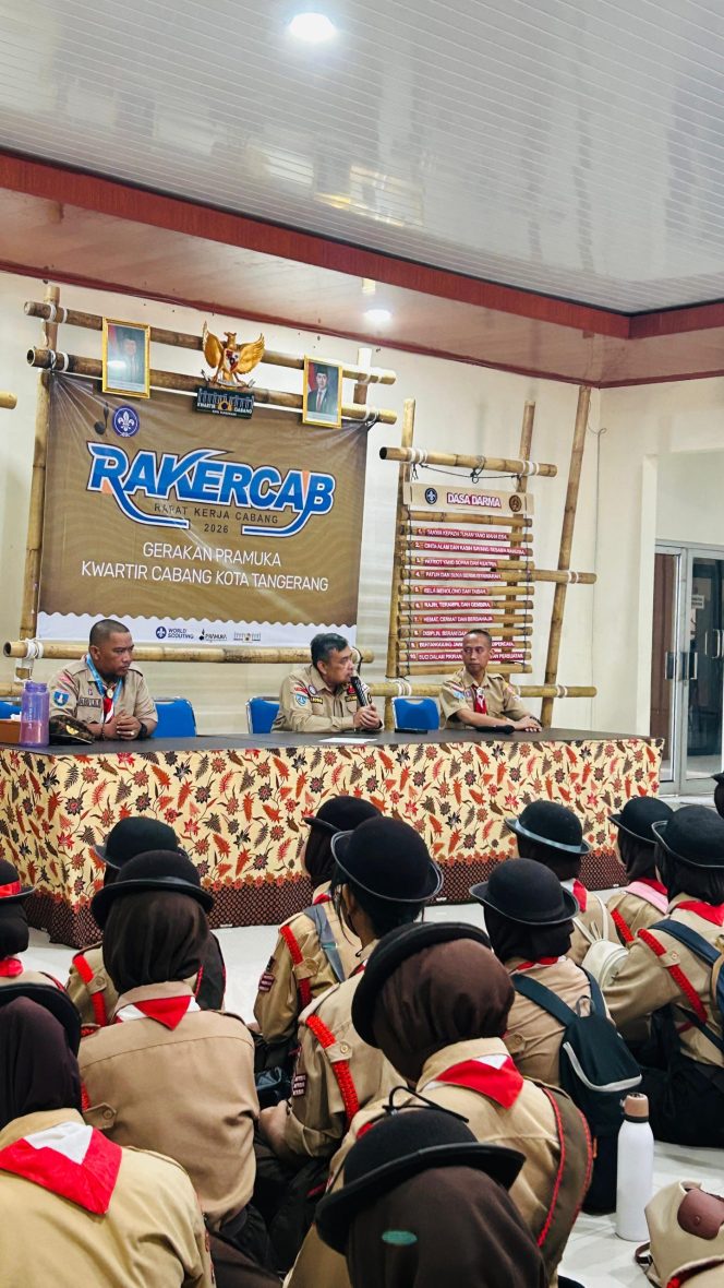 
					176 Penggalang Kwarcab Kota Tangerang Ikut Seleksi Petugas Upacara Hari Ulang Tahun Pramuka 2026