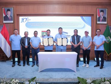 Dalam momentum perayaan HUT PT Bank Pembangunan Daerah Banten (Perseroda) Tbk atau Bank Banten ke-10, dilakukan peluncuran (launching) logo baru Bank Banten di kawasan Royal Baroe Kota Serang,